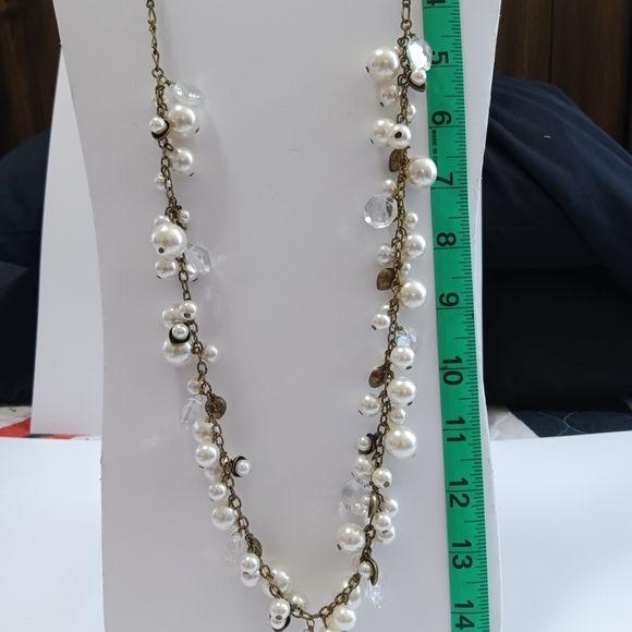CLEARANCE SALE!!  Chloe + Isabel Bronze And Pearl and Crystal Necklace - Picture 7 of 8